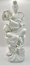VTG Toyo Blanc De Chine-Figurine of Buddhist Deity of Mercy: Guan Yin, Japan picture