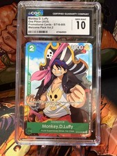 Monkey D.Luffy CGC 10 Graded Welcome Pack St16-005 English One Piece Card picture