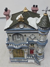 HTF VTG 2001 Lemax Caddington Village Thomas House Porcelain Lighted Christmas picture