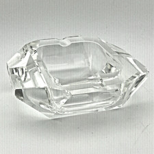 Crystal Glass Ash Tray Cut Two Sided picture