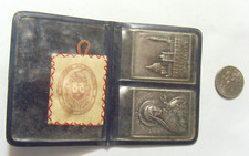 1954 antique catholic Saint Threse Basillica Lisieux France Relic 53769 picture