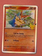Victini 013/128 Common ME: 30th Celebration Pokemon Holo Near Mint picture