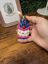 BIC LIGHTER SLEEVE POLYMER CLAY, HANDMADE, SMOKING, ACCESSORY CLOWN GALAXY ￼ picture