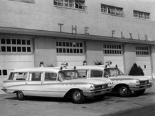 Cars 1960 flxible buick premier ambulance emergency Art Print Poster 11x17 picture