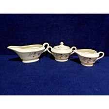 Vintage Glamour by American Limogies USA Starflower MCM 3 Piece Serving Set picture