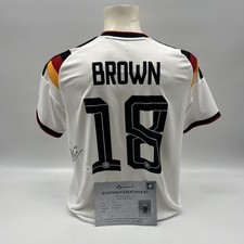 Germany Nathaniel Brown Signed Adidas DFB Jersey Autograph COA New L picture