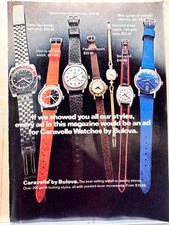 1972 Caravelle Watches by Bulova Vintage Print Ad Fashion Accessories picture