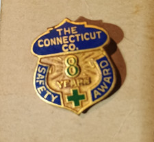 W&H Sterling Connecticut Company 8 Year Operator Safety Award Enamel Pin Trolley picture