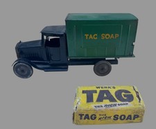 Antique Metalcraft Werk’s TAG Soap Advertising Truck w Original Soap c1930 picture