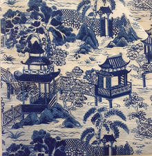2 individual Paper Decoupage BEVERAGE NAPKINS -ORIENTAL BLUE FOR SHELLS picture
