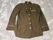 WWII WAC US Army Women's Chocolate Brown Dress Uniform Jacket 1940s picture