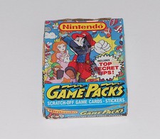 Topps 1989 Nintendo Game Packs 47 Sealed Packs Cards + Display Box picture