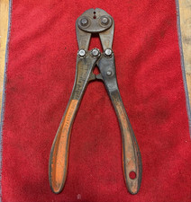 Vtg Nicopress 31-DC Hand Wire Crimping Tool Phone Cable National Tested Working picture
