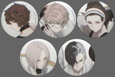 PS4 Caligula Overdose Animate Limited Set Oguchi Art 5 Can Badge Set picture
