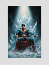Superman Ice Throne Premium Giclee Print Poster 11x17 DC Comics Wall Art picture