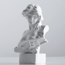 XMGZQ Mini Bust Statue,Small Aphrodite Statue Decor,Roman White picture