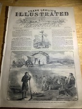 1862 FRANK LESLIE’S CIVIL WAR NEWSPAPER ~ GREAT CIVIL WAR ERA CONTENT 🇺🇸 picture