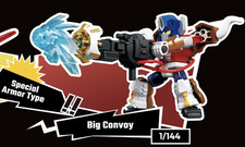 Blokees Transformers Defender Version 07 Mini Model Kit Big Convoy Armor 1/144 picture