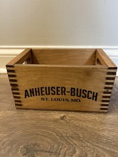 Vintage Mini Anheuser Busch Budweiser Small Wood Box picture