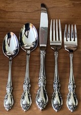 Oneida COMMUNITY LOUISIANA Stainless Steel 5 PC Flatware Set KNIFE SPOON FORK picture