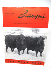 1958 Brangus Journal Magazine American Breeders Houston Fat Plantation Scotch picture