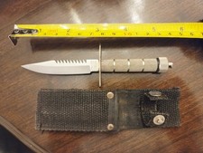Frost Cutlery Surgical Steel Fixed 3” Blade - 5” Survival Knife with sheath picture