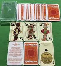 Old 1975 German Non Standard HEIN GAS Skat Playing Cards Spielkarten ALT HAMBURG picture