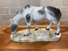 Vintage H S Unterweissbach German Porcelain Horse Grazing picture