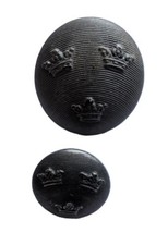 Vintage Military Swedish Armed Forces Lined Buttons (10) picture