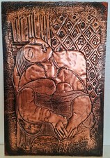 Vintage Pablo Picasso. Handmade Embossed Copper, 40cm x 60cm. Signed. Stamped  picture