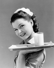 1940s 50s Vintage Waitress 8x10 Matte Photo Print Americana Retro picture