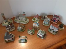 15 1996 LIBERTY FALLS TRAIN PLATFORM HOUSES CHURCH WISHING WELL BRIDGE SELKIRK  picture