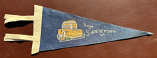 VINTAGE SHREVEPORT LOUISIANA PENNANT SOUVENIR 1930s CADDO PARISH COURTHOUSE 12