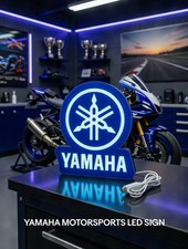 Yamaha Motorsports Light Up LED Neon Sign With USB ATV UTV Motorcycle R6 R1 picture