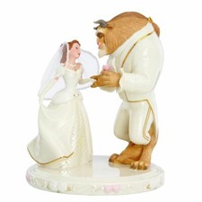 Lenox Disney Belle's Wedding Dreams Figurine Cake Topper Beauty & The Beast  NEW picture