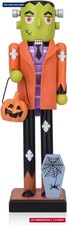 ArlinaL 10 Inch Halloween Nutcracker Figure with Pumpkin Bucket picture