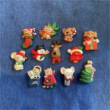 Lot of 12 VTG Hallmark Christmas pins Holiday Animal collectible inv#251 picture