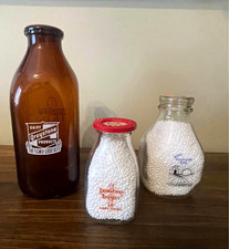 Vintage Dairy Milk Bottles - Lot 3 picture