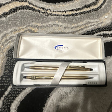 Cross 2-Piece 10 karat gold Pen & Pencil Writing Instrument Set in Original Box picture