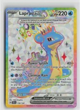 Lapras ex Ultra Rare Holo SCR 158/142 NM picture