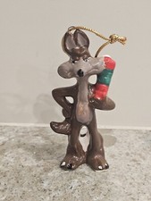 Vintage 1978 Looney Tunes Warner Bros Wile E. Coyote Handpainted Ornament picture