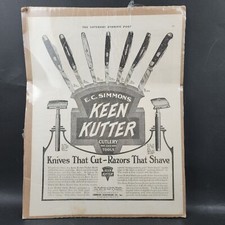 Vintage E.C. Simmons Keen Kutter Print Magazine Advertising-Disbound-Knives picture
