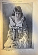 1919 Vintage Magazine Illustration Actress Edna Hibbard picture