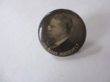 Theodore Roosevelt 1912 Side View Picture Political Button picture