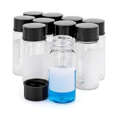 Kesell 10ml Glass Vial with Lid, 10-Pack Clear 10ml/Writable picture