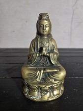 Brass Quan Yin Made In China Stamped 4.25