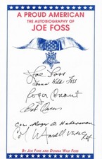 WWII USMC Aces Signed Bookplate Joe Foss Proud American picture