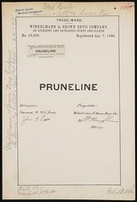 Photo:Winkelmann Brown Drug Co Pruneline Trademark 1896 Aperient Syrup picture