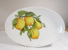 Ceramica Cuore Lemons & Leaves Serving Platter 13