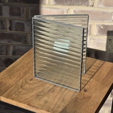 Vintage Bedford Downing Art Glass Picture Frame Ripple 5x7 Architectural  picture